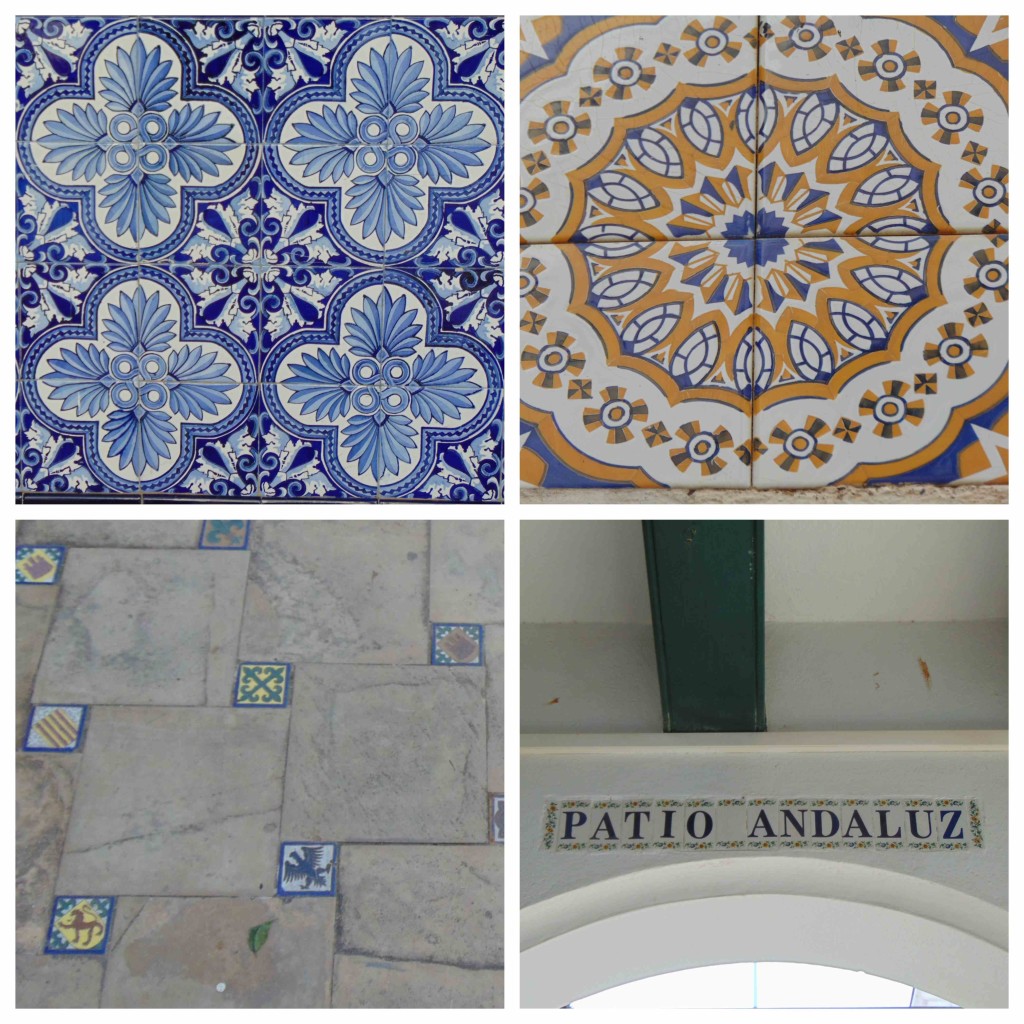 Figura 10: detalhes de azulejos do pátio Andaluz - parede e piso.