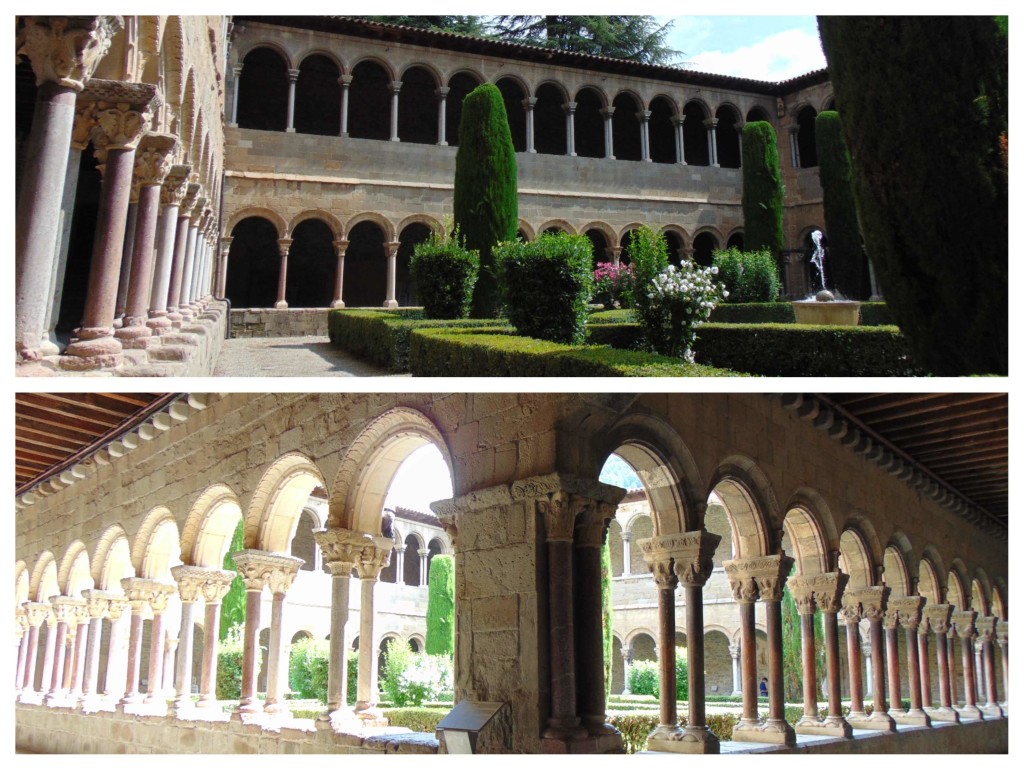 Figura 9: Pátio e interior do Claustro do Monastério de Sant Joan de les Abadesses, século XI, Catalunha.