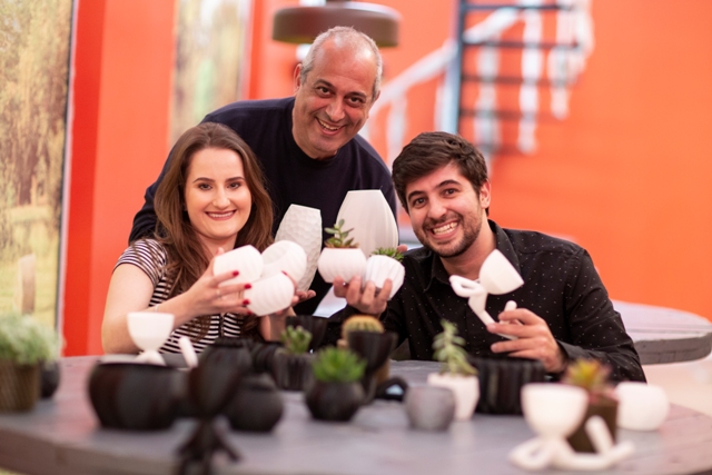 Amanda, Jorge e Bruno