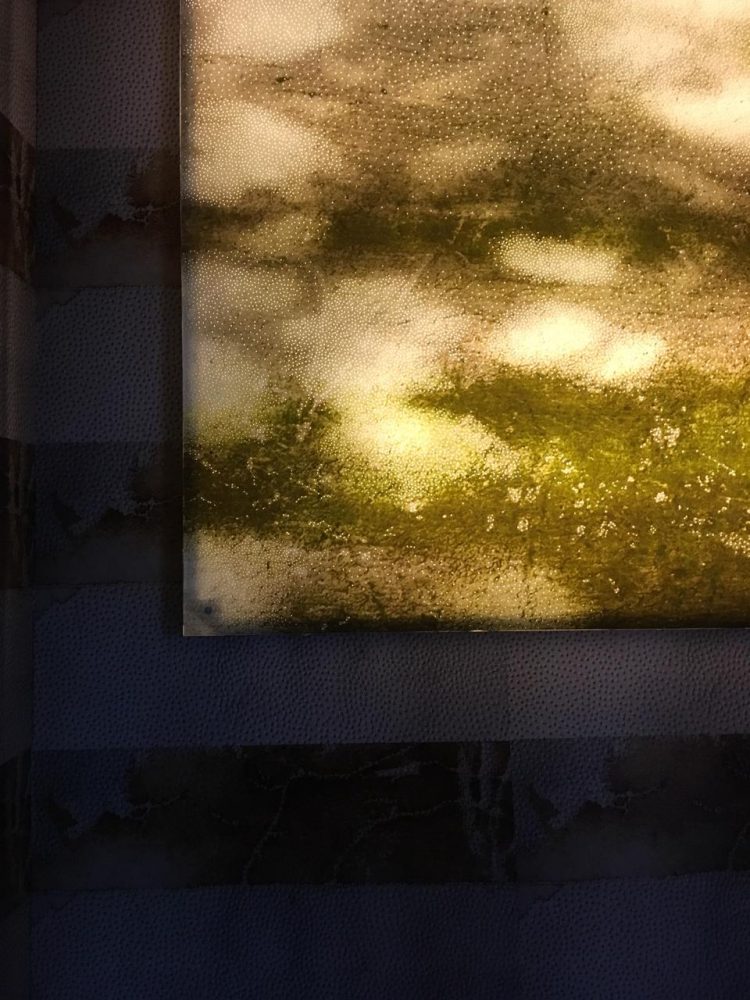 Instalação em processo de montagem