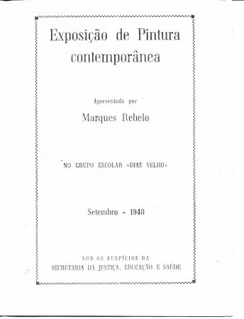 História do Museu de Arte de Santa Catarina - Catálogo da Exposição de 1948.