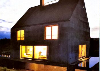 foto é da Rudin House, em Leymen, nordeste da França, projetada por Herzog & de Meuron em 1997