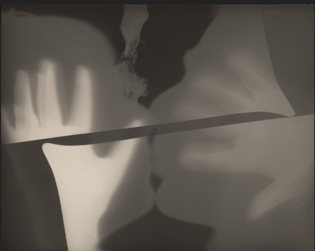 O beijo, rayografia de Man Ray, 1922. Fonte: wikiart. surrealismo