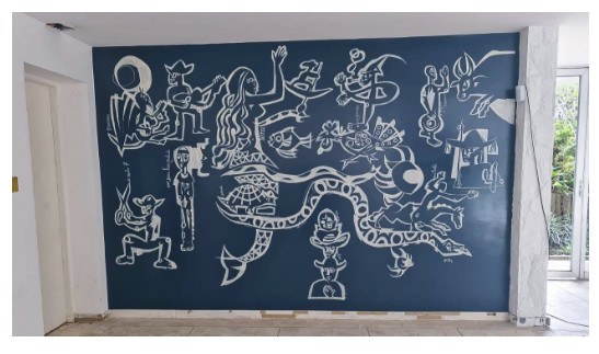 Mural de Poty Lazzarotto que estava em casa demolida foi transferido para a Universidade Federal do Paraná