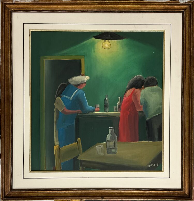 ”Bar II”, 1973, acrílico sobre duratex, obra presenteada por Hassis ao colecionador Cris Dalla Nora/Foto Divulgação