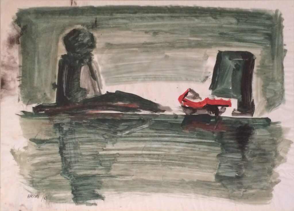 Coleção Collaço Paulo-Sem Título, 1983, aquarela sobre papel, de Hassis Foto Cris Dalla Nora 