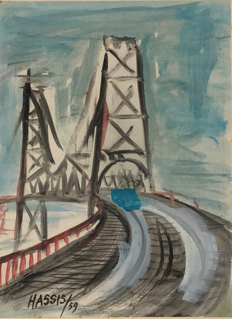 Coleção collaço paulo-Sem Título, 1958, aquarela sobre papel, de Hassis Foto Cris Dalla Nora