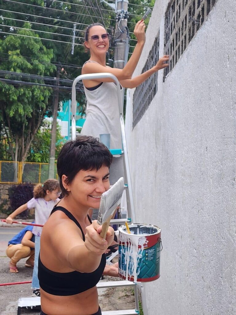 Mural Rota das Artes, um mural que está em processo e vem sendo construído na servidão Xandoca
