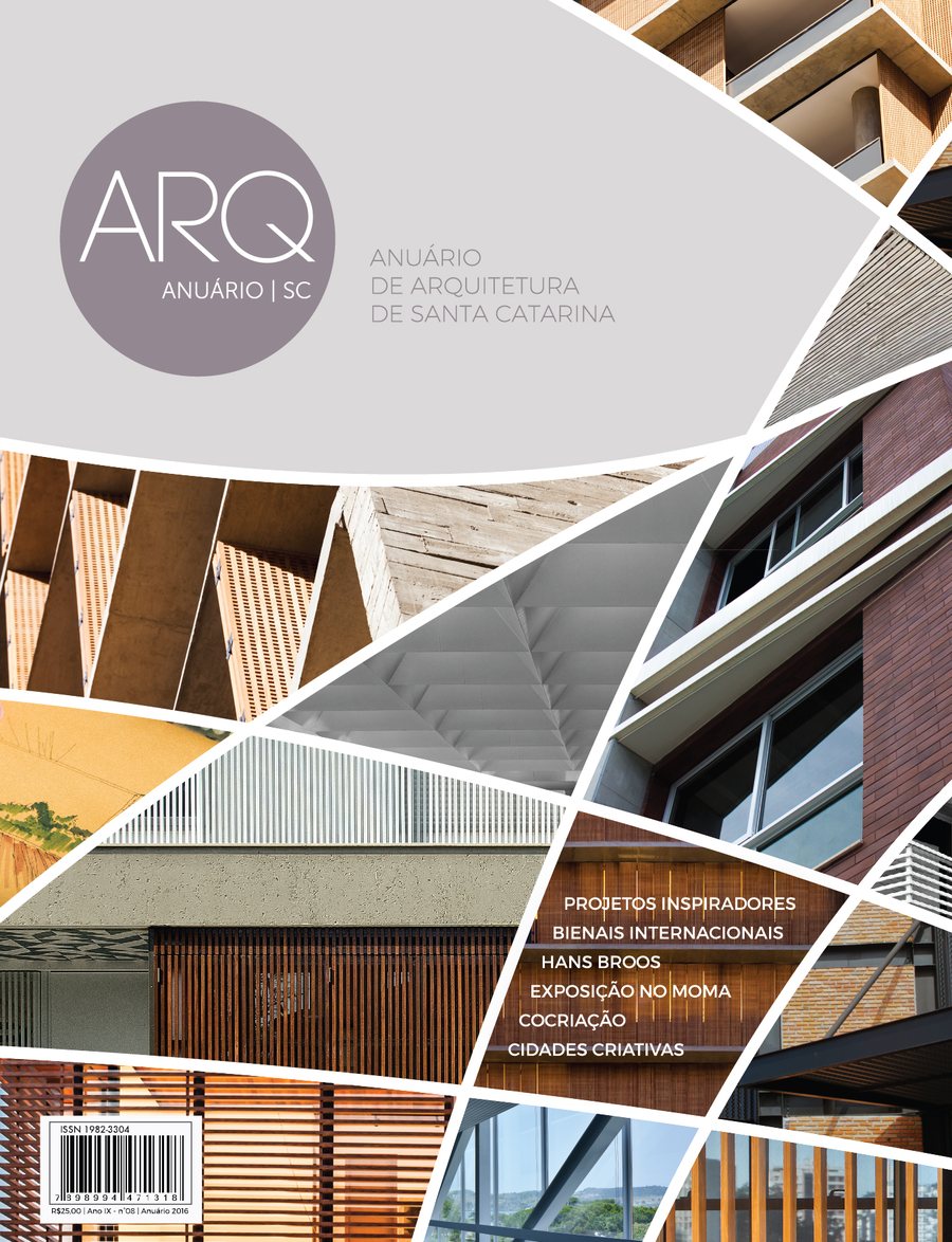 Capa da 8ª edição do Anuário ArqSC (2016)
