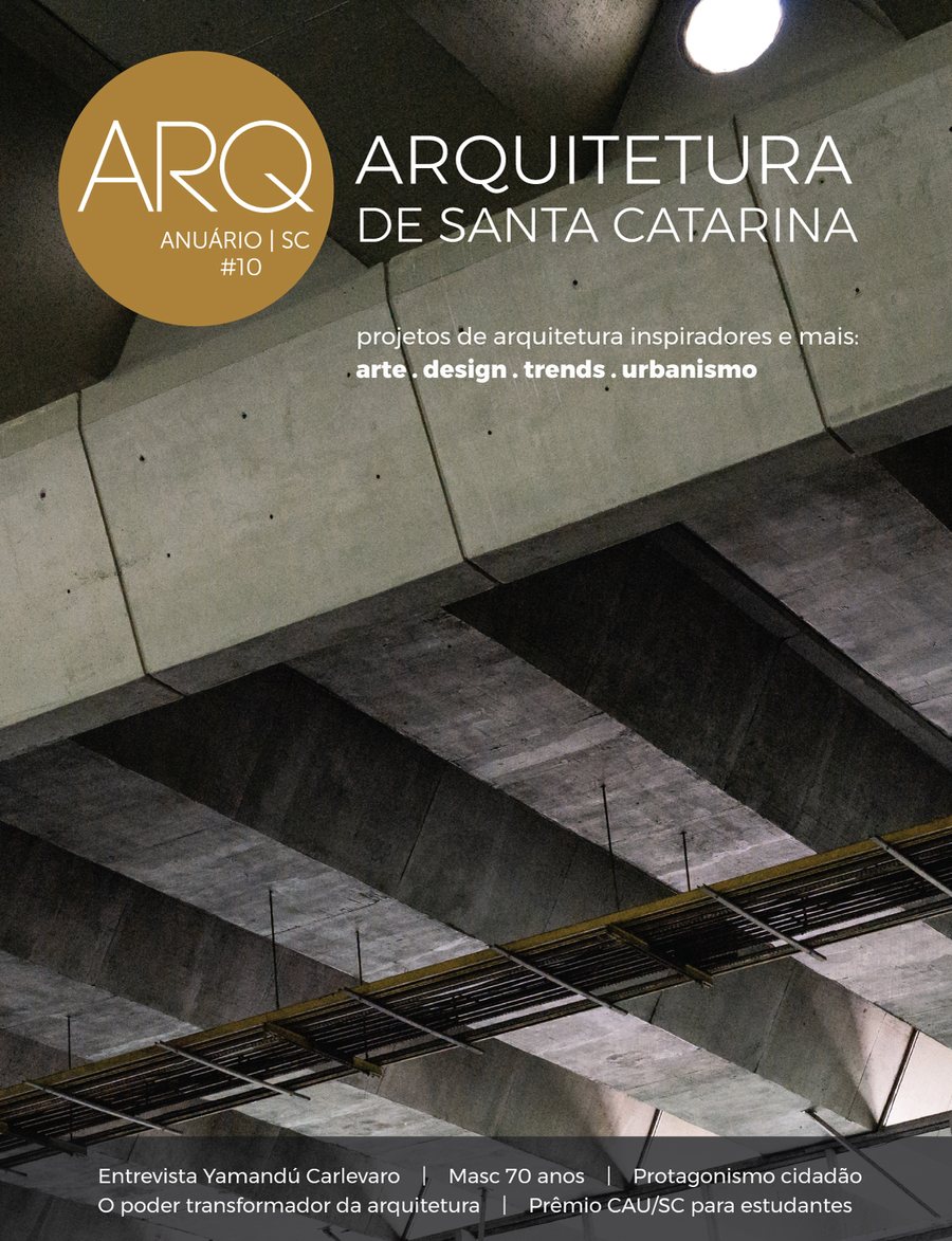 Capa da 10ª edição do Anuário ArqSC (2018)